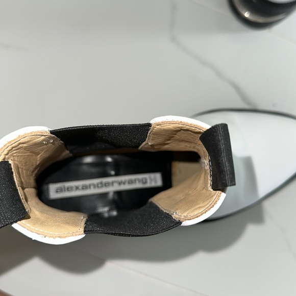 Alexander Wang Chelsea Boot Bootie White 10 Ankle - Picture 4 of 13